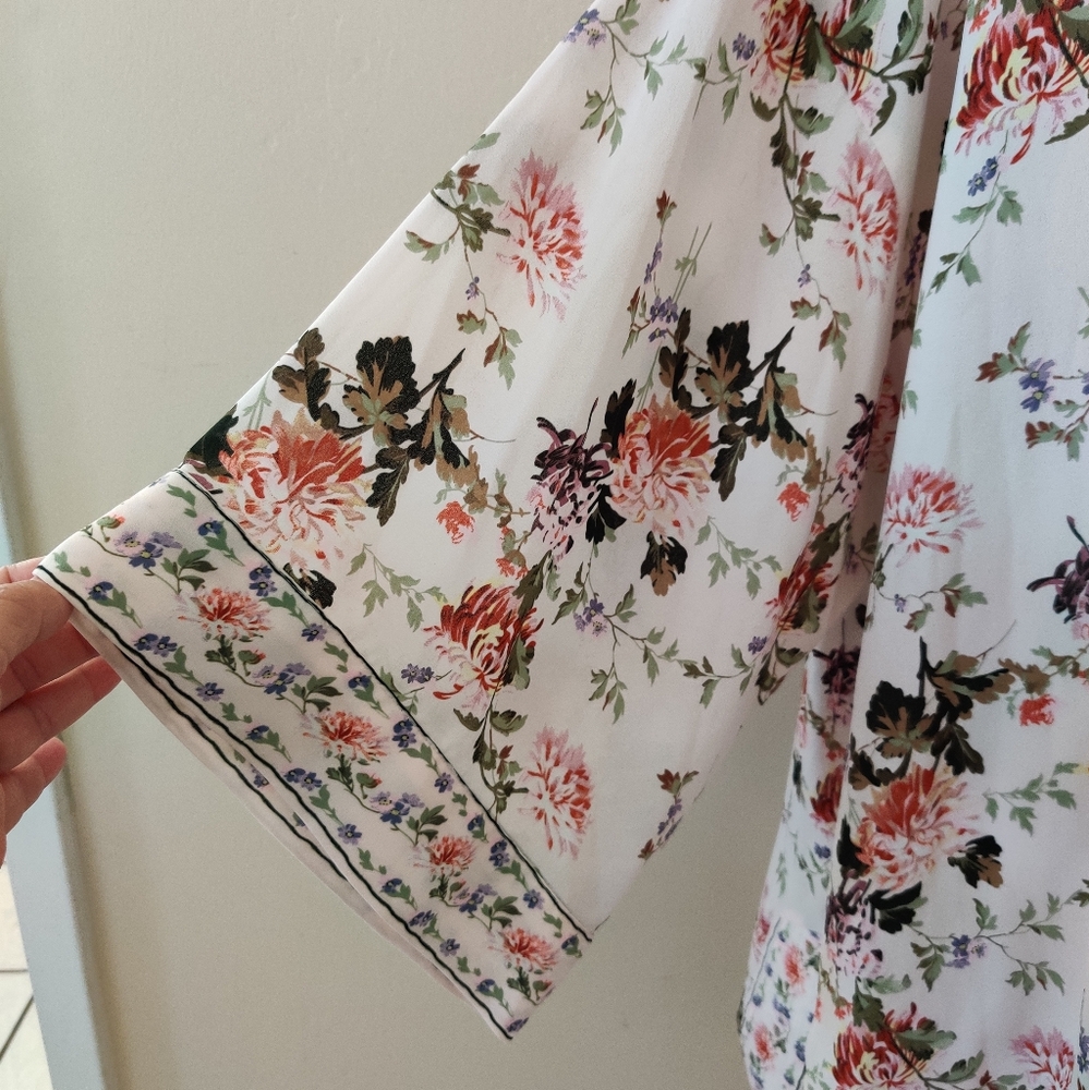Max Studio Floral Print Kimono